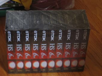 blank TDK HS video tape 6 hr 1