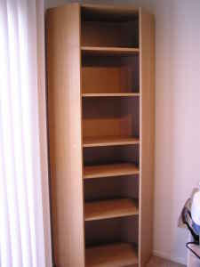 Corner bookcase $75 obo 1