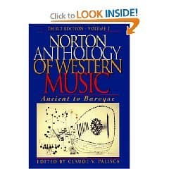 Norton Anthology of Western Music: Ancient to Baroque $ 5 1