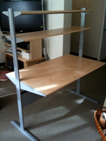 Ikea desk with shelves 1