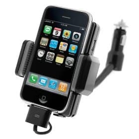 GTMax Permium Black 7-In-1 FM Transmitter Car Charger Kit for Apple Ip 1