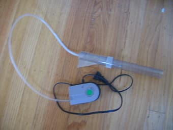 fish filter, motor, carbon $7 total 2