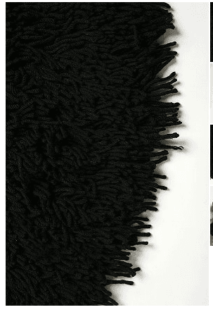 Urban Outfitters 5' round wool shag rug, $50 2