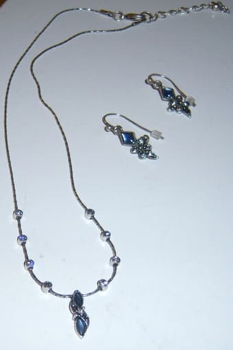 Brand new handmade necklace and earring set, $25 1