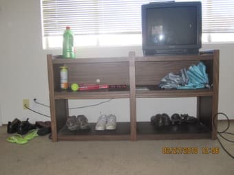 free table and shose rack 1