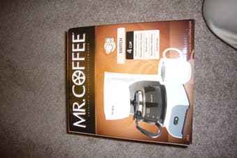 New in box: Mr. Coffee 4 cup coffee maker 1