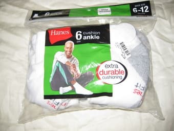New Package of Hanes Ankle Cut Socks 1
