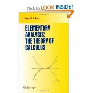 Elementary Analysis book by Ross - $30 OBO 1