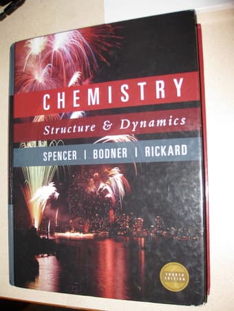 Chemistry Structure and Dynamics 4th Edition - $80 1
