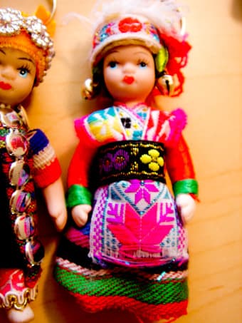 Chinese minority doll keychains $2 each. 3