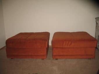 2-Ottoman and table and chair for sale- $75 1