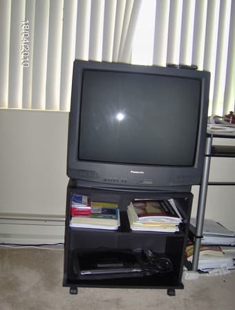 Panasonic TV with remote and manual _$50 1