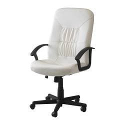 Window Fan + Leather IKEA desk chair - $25 for both 2