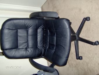 leather office chair - $30 1