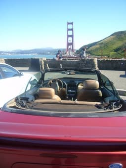 Red Mustang 95 GT convertible 2