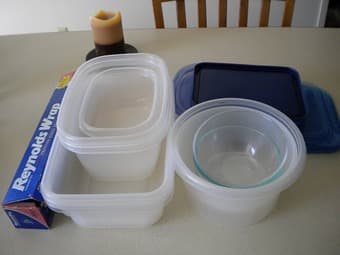 Assorted chinaware, plates, bowls, tupperware 3