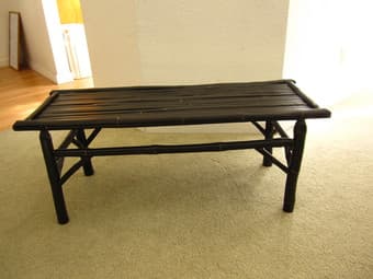 Corner Bamboo Rack Stand and bench 2