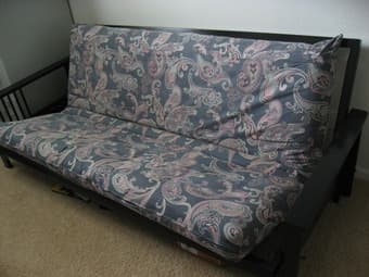 Black Full Sized Futon Sofa/Bed priced to go - $20 (mountain view) 1