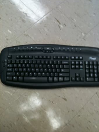 NEC flat-screen 17" LCD monitor + wireless keyboard - $70 2