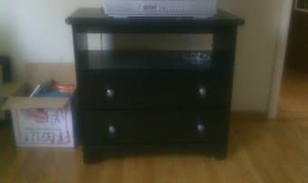 Small Black Dresser / TV Stand 1