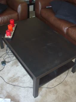 1 IKEA black-brown lack coffee table - 20$ 1