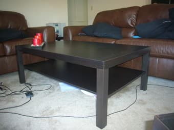 1 IKEA black-brown lack coffee table - 20$ 2
