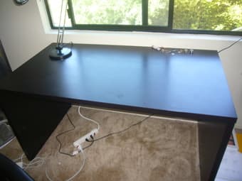 Selling 2 IKEA desks + 2 lamps (antifoni) (each set 50$) 3