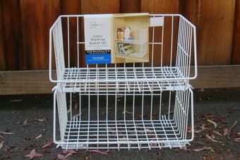 Wire storage baskets $3 1