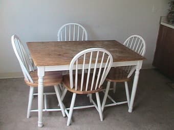 Table + 4 chairs ($50) 1