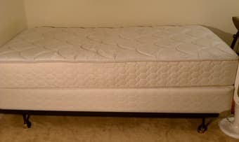Twin bed + mattress like new $200 1