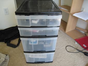 FS: Plastic drawer carts, mirror 3