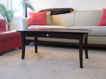 Dark wood coffee table - $45 1