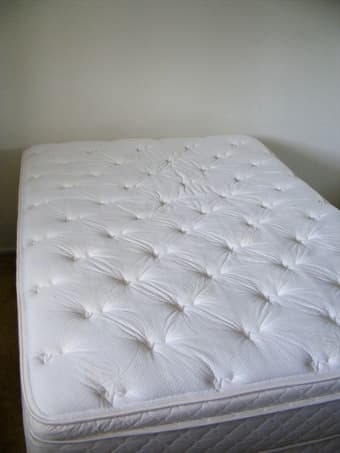 Great full size pillow top mattress + box for sale 1