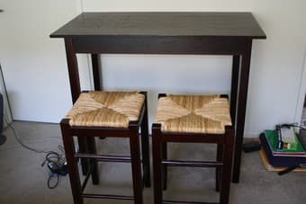 Desk with two chairs, almost new, $50 1