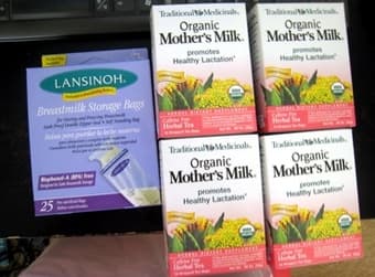 Mother's milk herbal tea + Lansinoh breastmilk storage bags ($10) 1
