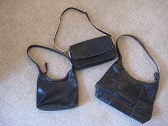 3 black purses - Nine West, Liz Claiborne - $20 for all 1