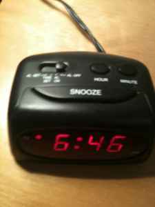 Digital alarm clock ($5) 1