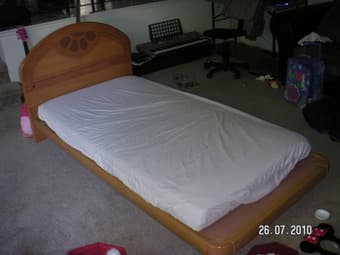 Single Bed (Frame and Mattress) - $30 2