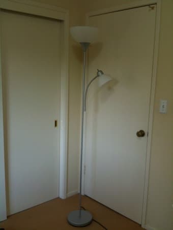 desk light - $20 / floor light - $5 2