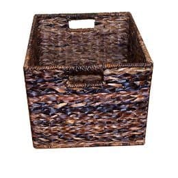 Brown woven basket - practically new 1