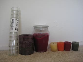 Assorted scented candles $8 1