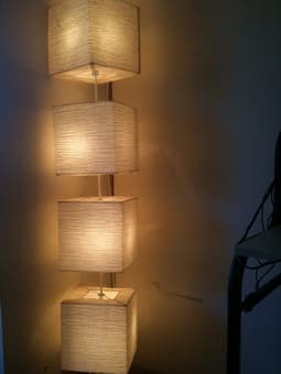 Futon, queen bed w/mattress, desks, lamps, bookcases, chairs for sale. 2