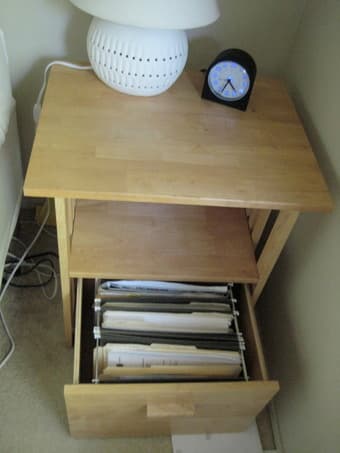 Nightstand - $ 10 (includes free alarm clock!) 2