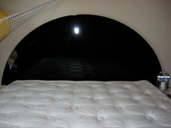 Black lacquer headboard, attaches to all standard queen bed frames,$15 1