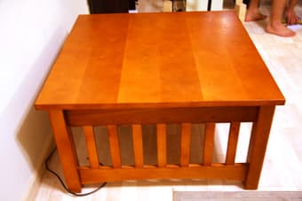 Sturdy wood coffee table $190 OBO 1