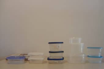 Plastic food containers starting from $0.5 and free lids 2