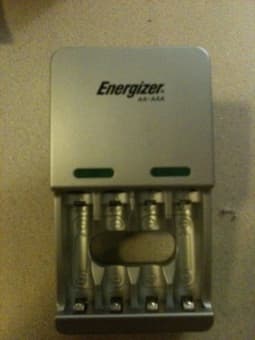 Battery Charger - Energizer + 4 AA batteries - $17 1