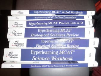 MCAT Books (Princeton and Kaplan complete sets + Exam Kracker) -$100 2