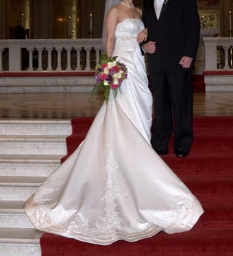 Satin Wedding Dress! 1