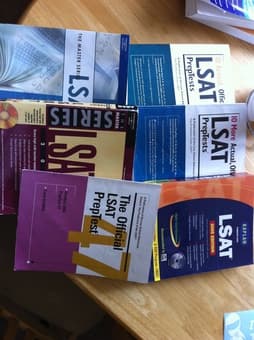 6 LSAT prep books - $40 1